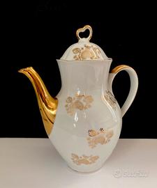 Teiera con oro 2 marchi Richard Ginori e  Bavaria