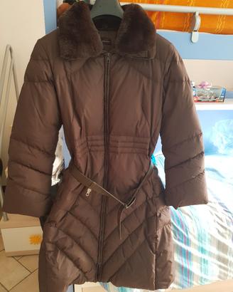 Piumino donna lungo 19.70 tg 46 marrone.