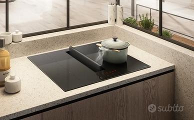 PIANO COTTURA INDUZIONE, CAPPA INTEGRATA