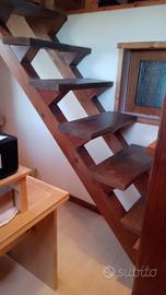 Scala in Abete in legno massello e lamellare