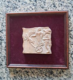 scultura terracotta quadretto