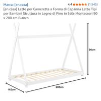 Letto singolo montessori