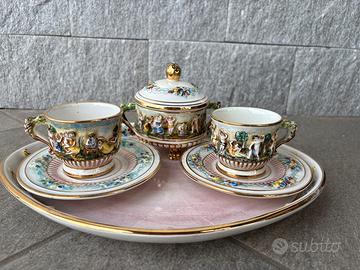 Servizio da caffè vintage M.A.S. Capodimonte ‘50
