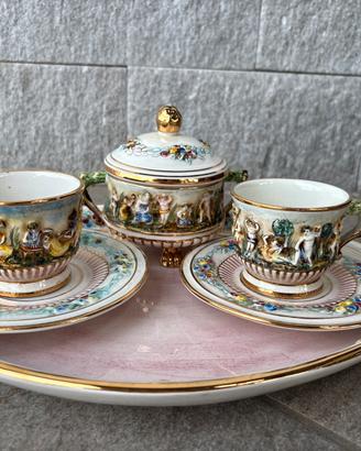 Servizio da caffè vintage M.A.S. Capodimonte ‘50