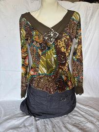 Top Matryoshka con glitter - maniche lunghe
