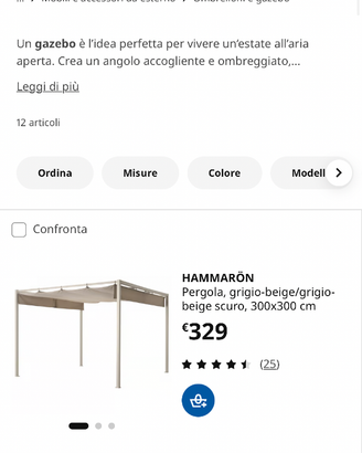 Gazebo pergola Ikea