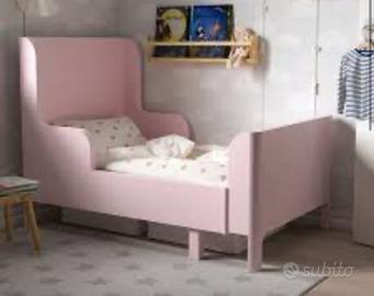 Lettino bimba rosa allungabile ikea