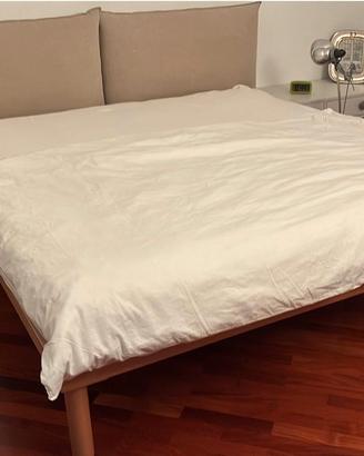 Letto legno doghe Dorsal, materasso Bultex