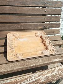 Centrotavola/portafrutta in terracotta
