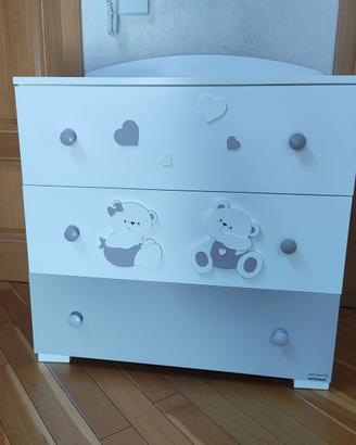 Cassettiera Erbesi Orsetti in Legno
