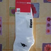 3 paia,Calzini Kappa,cotone bianco,Taglia 42 43 44