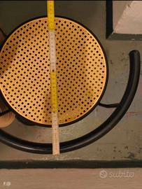 Kit N° 2 Sgabelli  alti in metallo nero.