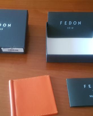 portasoldi e portachiavi in pelle Fedon 