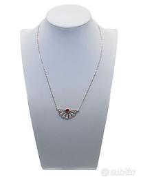 Collana filigrana sarda argento 925 e corallo