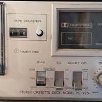 Piastra cassette Toshiba PC-X20 FUNZIONANTE TESTAB