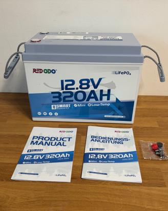 Redodo 12V 320Ah W190 Batteria LiFePO4 con BT