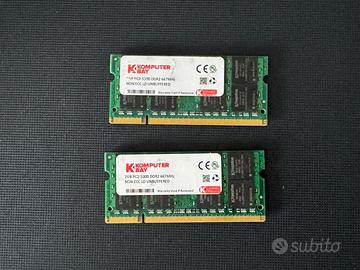 4 GB ram PC2 5300 DDR2 667MHz sodimm laptop