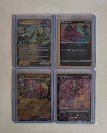 Lotto 4 carte Pokemon rare 