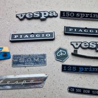 lotto targhette usate Vespa Piaggio