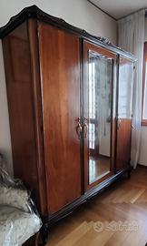 Camera da letto completa in legno in stile '900