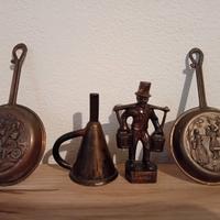 VECCHI OGGETTI MINIATURE IN RAME VINTAGE 