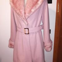 cappotto rosa da donna