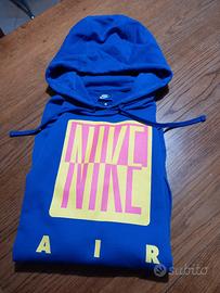 felpa Nike Air blu cotone 