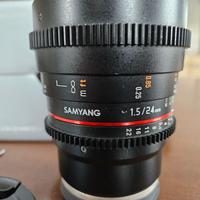 Samyang 24mm T1.5 sony e-mount NUOVO