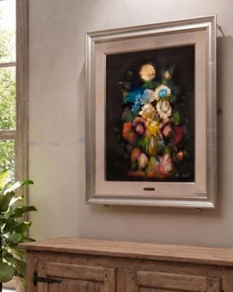 Dipinto olio su tela  Elio  con cornice d epocBott