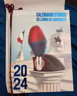 Calendario storico Arma dei Carabinieri anno 2024