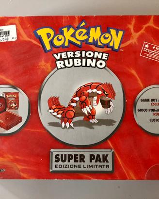 Game boy advance sp super pak versione rubino