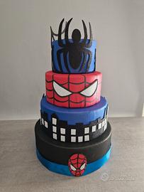 torta scenografica spiderman