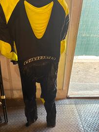 Tuta mini moto GiMoto nera e giallo