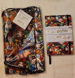 Harry Potter Set Agenda e Sacca/ Bag- Nuovo