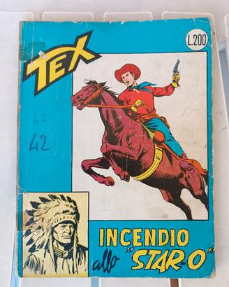 Tex numero 42 simil spillato incendio allo star o