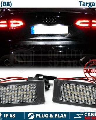 Placchette Luci Targa LED AUDI A4 B8 CANbus 6500K