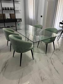 TAVOLO 180X90 TUTTO IN VETRO 220 EURO BELLO MESTRE