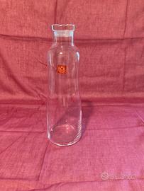 Bottiglia eco crystal glass, con tappo decorato