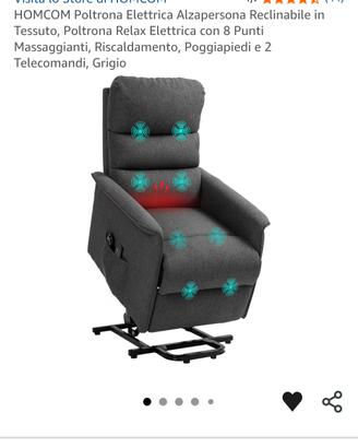 Poltrona elettrica relax alzapersona massaggiante