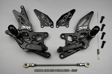 Pedane arretrate HONDA CBR 250 300 R 2011 - 2017