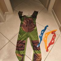 COSTUME CARNEVALE TARTARUGHE NINJA 5/6 ANNI