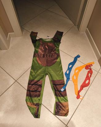 COSTUME CARNEVALE TARTARUGHE NINJA 5/6 ANNI