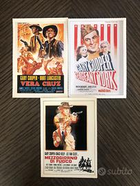 Mini Locandine Ciak  3 Schede Film Gary Cooper