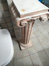 2colonne in gesso in blocco 