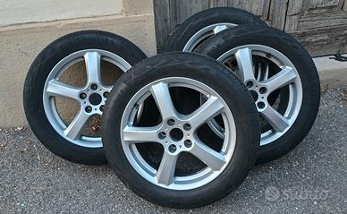 cerchi in lega R17 più gomme estive 5x114.3 