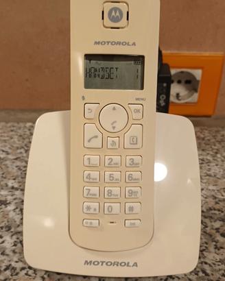 Telefono Cordless DECT GAP Motorola C401E Digitale
