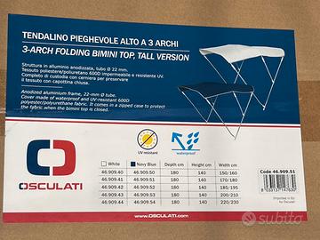 Tendalino Osculati blu 3 archi