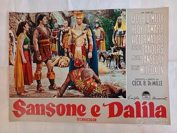 Fotobusta SANSONE E DALILA, originale 1950.