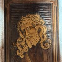 Bassorilievo legno religioso