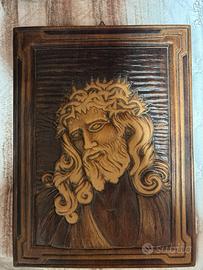 Bassorilievo legno religioso